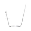 Pulseras Populares Transfronterizas de Acero de Titanio con Placa Curva para Grabado DIY de Parejas, Joyería de Gama Alta Personalizada Inspiradora que No se Desvanece al por Mayor