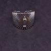 Anillo de plata 925 de la marca Lotai para hombre con inscripción personalidad moderno hip hop retro hipster anillo individual apertura ajustable