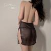 Guiruo - Camisón de encaje con cuello en V profundo y tirantes finos, ropa interior sexy, lencería sexy, 3539