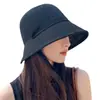 Sombrero de Paja de Verano para Mujer, Cubre Rostro, Protector Solar, Transpirable, Holgado Estilo Pescador, Sombrero de Cubo Artístico Estilo Japonés, Sombrero para el Sol, Sombrero de Ala Ancha