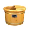 Tina de Baño de Pies de Madera Maciza para el Hogar, Cubo de Madera para Remojar los Pies, Tina de Baño de Pies con Masaje de Salud de Madera Aislada, Tina de Madera de Alta Calidad