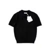 Camisa Polo de Malha com Gola Manga Curta T-shirt Masculina Verão Corte Americano Textura Fashion Estilo Leve Maduro Top Camiseta