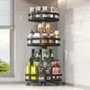 Estante de almacenamiento de cocina giratorio de 360 grados, estante para especias, caja de almacenamiento, estante para frascos de condimentos para aceite, sal, salsa, vinagre