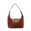 Nova bolsa de ombro único, bolsa de mão de cor sólida nicho, bolsa de tecido de nylon impermeável, moderna e versátil para o dia a dia, bolsa de ombro tipo bolinho
