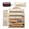 Set de Artículos de Aseo Desechables para Hotel, Cepillo de Dientes de Cerdas Suaves para Viaje en Casa, Cepillo de Dientes de Papel de Caña de Azúcar para B&B, Suministros de Viaje al por Mayor