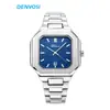 Reloj para Hombre Cuadrado Simple Moda Hombre Cuarzo Correa de Acero Reloj Fabricante Venta al por Mayor Dropshipping Reloj de Cuarzo