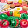 Conjunto de brinquedos chiques de frutas para crianças Refeição Brincar Casa Menina Menino Vegetal Bebê Pode Cortar Cozinha Cortar Frutas