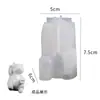 Molde de Resina de Cristal de Amapola Varios Estilos de Oso, Animal Geométrico, Unicornio 3D, Conejo de Bendición Moldes de Silicona