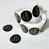 Exportación Transfronteriza 500 Hojas/Rollo Rama de Olivo Estampado en Caliente Pegatinas de Gracias Sellado de Empaque de Regalo Sobre Decorativo Pegatinas de Etiqueta