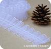 4cm Hilo de Tres Picos Borde Rústico Hilo de Nieve Cinturón Aguja Doble Línea Media Descuento Encaje Plisado Accesorios de Ropa Sombrero Decoración de Equipaje