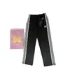 Calça borboleta de agulha, corte solto estilo japonês, calça reta bordada com borboleta, calça esportiva, calça pantalona fluida, calça longa moderna