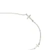 Mini Collar Cruzado Plisado Estilo Coreano para Mujer, Delicado y Compacto, Estilo Ins de Moda, Cadena de Clavícula Simple y Minimalista