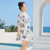 Novo maiô feminino com estampa de desejo puro de alta qualidade, modelo vestido, plus size, esconde a barriga, modelador, adequado para mulheres plus size, ideal para fontes termais e férias