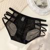 Nuevas Bragas Transparentes de Malla con Encaje y Lazo Sexy para Mujer 2025, Transpirables Huecas con Refuerzo de Algodón Puro