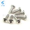 Tornillo de cabeza plana cruzada de acero inoxidable 304, tornillo dentado para máquina GB818, tornillo dentado para máquina de cabeza semicircular pequeña M5-M10