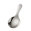 Colher de Aço Inoxidável com Cabo Curto, Colher de Sorvete Estilo Ins, Mini Colher de Sopa para Temperos Café Sobremesa para Louça Infantil