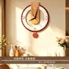 Relógio de parede criativo novo para sala de estar, estilo minimalista, relógio oscilante silencioso, relógio de parede artístico montado na parede para casa, sala de jantar