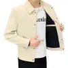 Chaqueta casual de solapa de alta gama para hombre 2026, corte slim, manga larga, diseño juvenil, elegante y versátil