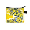 Cartera de monedas de dibujos animados de Pac-Man, monedero con cremallera, tarjetero con temática de videojuegos y bolsa para guardar auriculares - al por mayor