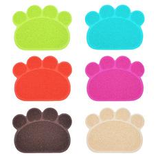 Alfombrilla para huellas de mascotas para arena de gato, alfombrilla para pies de gato para evitar que se saque la arena, alfombrilla para que el gato se frote los pies, alfombrilla para caja de arena para gatos, alfombrilla para baño de gato con forma de garra