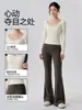 Atuendo de yoga elegante para mujer, corte ajustado, manga larga, versátil para el uso diario, te hace ver más alta, conjunto de fitness
