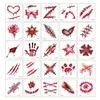 Nuevas Pegatinas de Tatuaje de Cicatriz y Corte Transfronterizas, Pegatinas de Tatuaje Impermeables para Fiesta de Halloween, Pegatinas de Maquillaje de Cicatriz de Mancha de Sangre Personalizadas