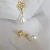 Nuevos pendientes Medici Yao pendientes de perlas vintage pendientes con incrustaciones de circonita súper de hada combinan con todo para mujer
