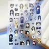 Boneca Avatar Estilo Hot Girl Milenar Adesivos de Arte para Unhas Decoração de Concha Plana Lolita Vintage Japonês Adesivos