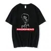 Camiseta Clássica Vintage Radiohead Camiseta Masculina Turnê Norte-Americana Rock Boy Camiseta Feminina Camisetas Hom