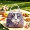 2026 Nuevo Modelo Sitio Independiente Transfronterizo Amazon Temu Bolsa de Picnic Acolchada de Algodón Estampado Digital 3D Venta al por Mayor