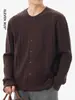 Cárdigan estilo Old Money, suéter de punto para hombre, nueva colección otoño/invierno, moderno y versátil, suéter casual de cuello redondo para hombre
