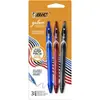 Caneta Gel Bic Quick Dry Az/Pt/Vm