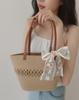 Bolso de Mano Tejido para Viaje, Bolso Tote, Bolso de Mano, Bolso de Hombro de Moda, Bolso para Debajo del Brazo para Mujer, Bolso Tejido para Mujer, Estilo Vacacional