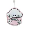 Lindo cachorro de caricatura, colgable, engrosado, toalla de mano súper absorbente, toalla cuadrada pequeña de forro polar de coral, doble uso para cocina y baño