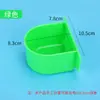 Comedero para pájaros caja de comida comedero para conejos comedero para pájaros cuenco de comida caja de comida semicircular verde transparente jaula accesorios para jaula de pájaros suministros para pájaros