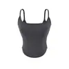 Top Camisola Estilo Dulce y Picante, Nueva Ropa de Verano para Mujer con Copas, Escote Cruzado en la Espalda, Top Corto Curvo de Cintura Alta