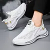 Zapatos Deportivos para Hombre de Stock Listo para Comercio Exterior, Nuevos Zapatos Transpirables de Malla Fly-Knit de Otoño, Zapatos Casuales de Estilo Coreano para Correr para Hombre