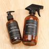 Etiqueta de almacenamiento simple negra para tanque de baño transfronteriza, botella de vidrio para desinfectante de manos, dispensador de jabón, pegatina impermeable