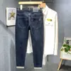 Jeans para Hombre Más Vendidos en Tiktok Invierno Cómodos Alta Elasticidad Corte Ajustado Rentables Jeans Marca de Moda Coreana