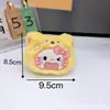 Novo Pingente de Gatinho de Desenho Animado de Pelúcia Chaveiro Bonito Coração de Boneca Chaveiro Pingente para Bolsa de Estudante