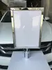 Cartão inserível para base de corrimão A3, A4 Cartão inserível de linha de aviso em aço inoxidável Cartão inserível de linha de um metro Fita retrátil de isolamento