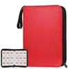 Suministro libro de tarjetas mágico para bebé de cuatro compartimentos con cremallera de PU bolsa para colección de tarjetas de juego Bao Ke Meng libro de tarjetas