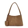 Bolsas Tejidas para Mujer Otoño Invierno 2026 Nuevo Elegante Textura Retro Bolso de Hombro Único Bolso Retro para Viaje al Trabajo Pequeño