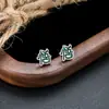 Brincos Cluster de Diamante Cheio de Novo Estilo Transfronteiriços para Homens, Modernos e Versáteis, Brincos de Flor de Íris em Forma de Cruz de Alto Padrão para Mulheres