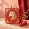 Caja de Regalo Zodiaco 2026 Año del Caballo Personalizada con Impresión de Logo Suministros Festivos Caja de Regalo Casa Nueva Boda Caja de Papel