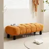 Banco Moderno Minimalista para Centro Comercial, Banco para Cambiar Zapatos, Banco al Pie de la Cama, Banco Tapizado en Tela para Sala de Estar, Dormitorio, Entrada del Hogar