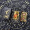 Baralho de Tarot Dourado Waite Carta de Tarot Tarot Impressão Colorida Carta de Tarot PVC Impermeável Jogo de Mesa de Tarot Toalha de Mesa