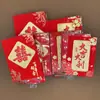 Caixa de Papel Vermelho Brilhante 2026 Envelope Vermelho para o Ano Novo, Envelope Vermelho Tradicional de Papel Macio, Bolsa de Envelope Vermelho de Alta Qualidade