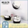 Botella de Esmalte de Uñas Personalizada con Vidrio Brillante Tanque Interior a Prueba de Luz Frasco de Esmalte de Uñas con Fondo Negro y Tapa Plateada Frasco de Esmalte de Uñas Personalizado