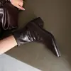 Botines de Punta con Tacón Grueso Elásticos para Mujer, Botas Ajustadas de Otoño e Invierno, Botas de Moda Versátiles con Cremallera Trasera, Botines Cortos Elásticos